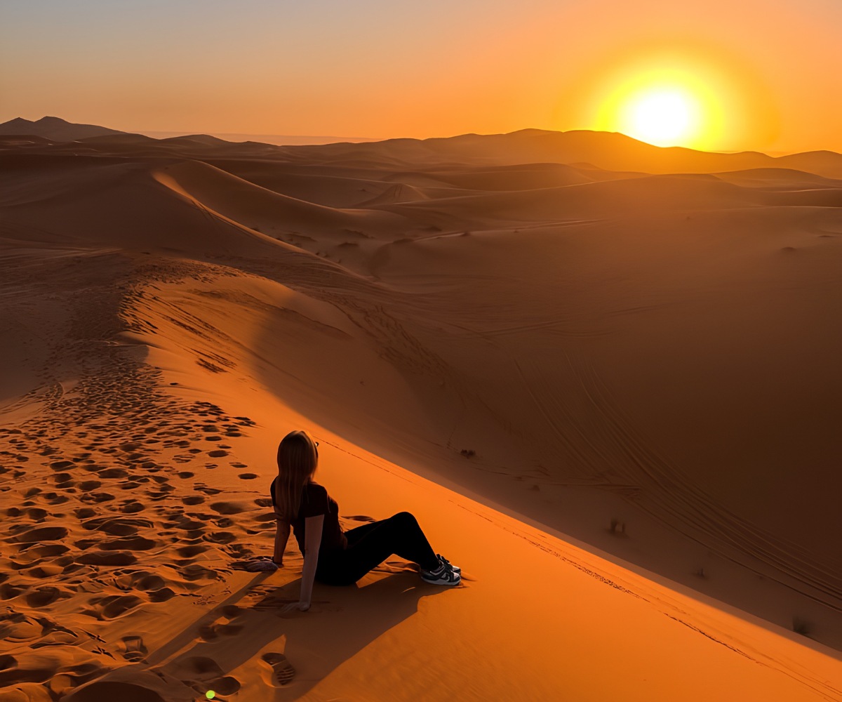merzouga sunsent